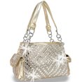 thumbnail image 1 of Zzfab Diamond Gem Rhinestone Purse Gold, 1 of 1