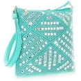 thumbnail image 1 of Zzfab Rhinestone Purse Gem Bling Crossbody Bag Turquoise, 1 of 1