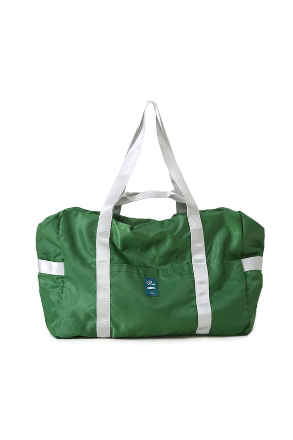 folded Up Small Light Weight Heavy Duty Big Travel Bag Green