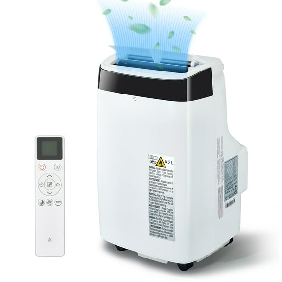 Zzistar 10,000 BTU Portable Air Conditioner with Remote Control, 450 sq. ft Floor AC Unit with Dehumidifier, Fan, Auto, Sleep Modes, 3 Speeds, 24H Timer