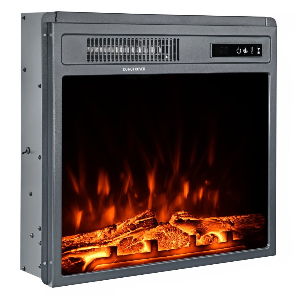 Zzistar 18 inch Electric Fireplace, Insert Wall Mounted Electric