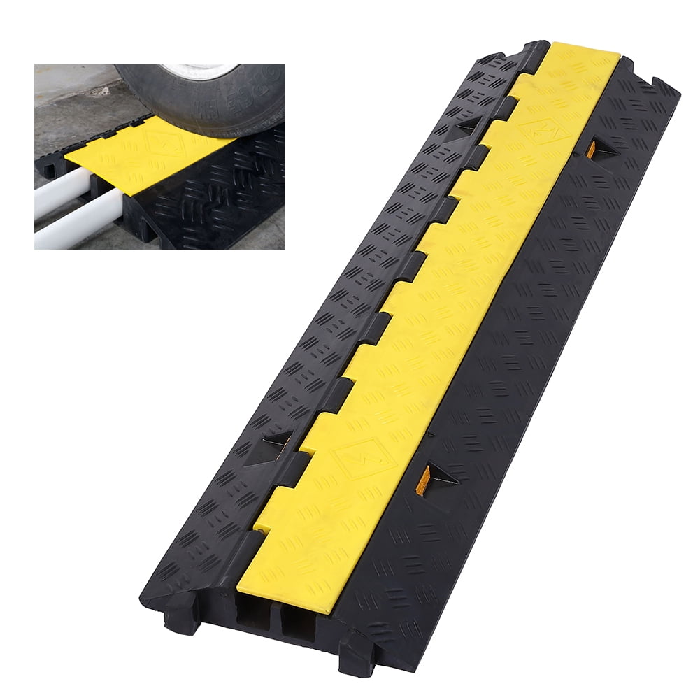 https://i5.walmartimages.com/seo/Zzistar-2-Channel-Heavy-Duty-Cable-Protector-Ramps-40-Rubber-Speed-Bump-12000-lbs-Load-Capacity-Driveway-Cable-Ramp-Black-Yellow_6bab5d24-9b42-494c-9a34-69ff53625e27.e656dd7fb3252df0aadc6268935e1a0d.jpeg