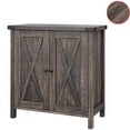 thumbnail image 1 of Zzistar Buffet Cabinet, Farmhouse Storage Cabinet with Double Door, Wood Sideboard Console Cabinet with Storage Shelves, 1 of 9