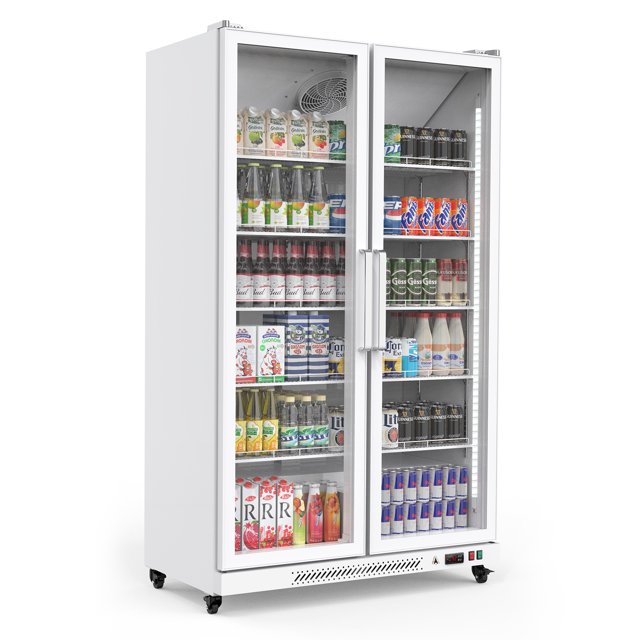 Zzistar Commercial Display Refrigerator, Fridge Merchandiser Upright