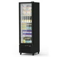 thumbnail image 1 of Zzistar Commercial Refrigerator, 11.6 Cu. Ft Display Fridge Merchandiser Upright Beverage Cooler, Single Glass Door Fridge with LED Light, Adjustable Shelves & Drink Organizers, Black, 1 of 7