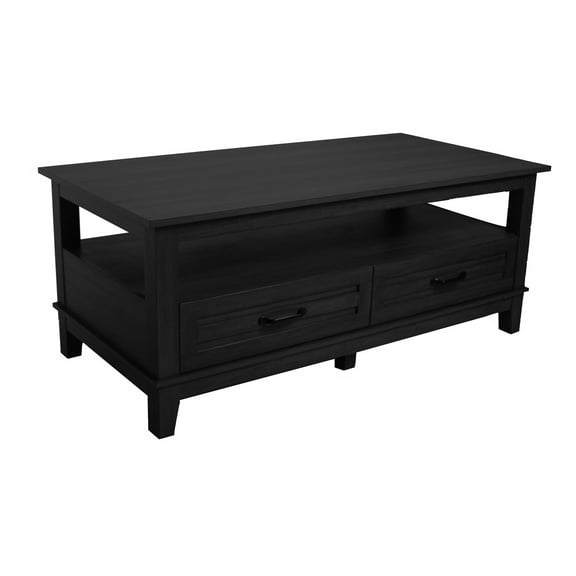 Zzistar Farmhouse Coffee Table with Drawers,47.2" Farmhouse Center Table with Storage
