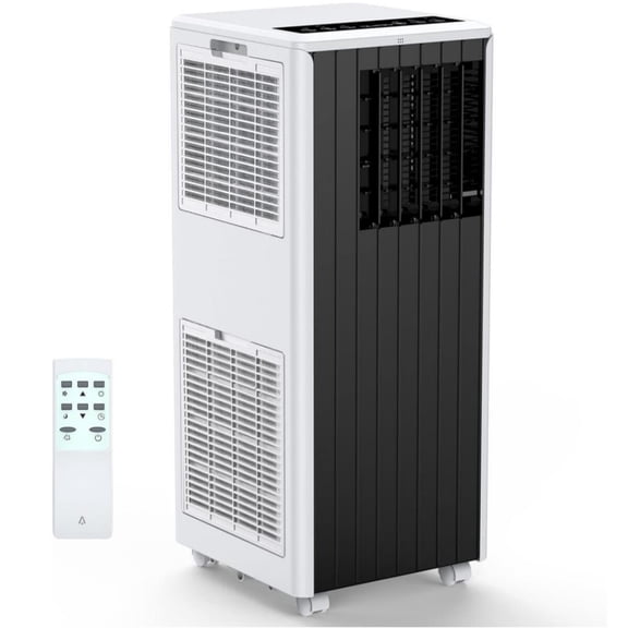 Zzistar Portable Air Conditioner with Remote Control, 8,000 BTU 350 Sq.ft 3 in 1 Quite AC Unit Dehumidifier Fan with LED Touch Panel, 24 Hrs Timer and Caster Wheels