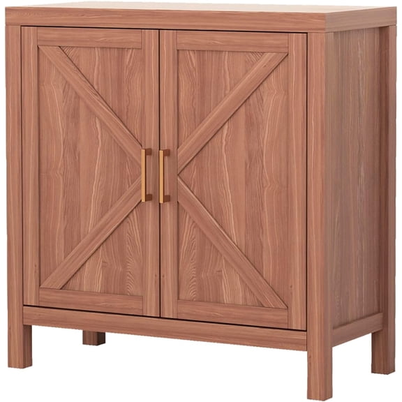 Zzistar Storage Cabinet with Door, Floor Standing Kitchen Pantry Cabinet, Sideboard Buffet Table, Coffee Bar Cabinets, Entryway Console Table for Kitchen Laundry Living Room