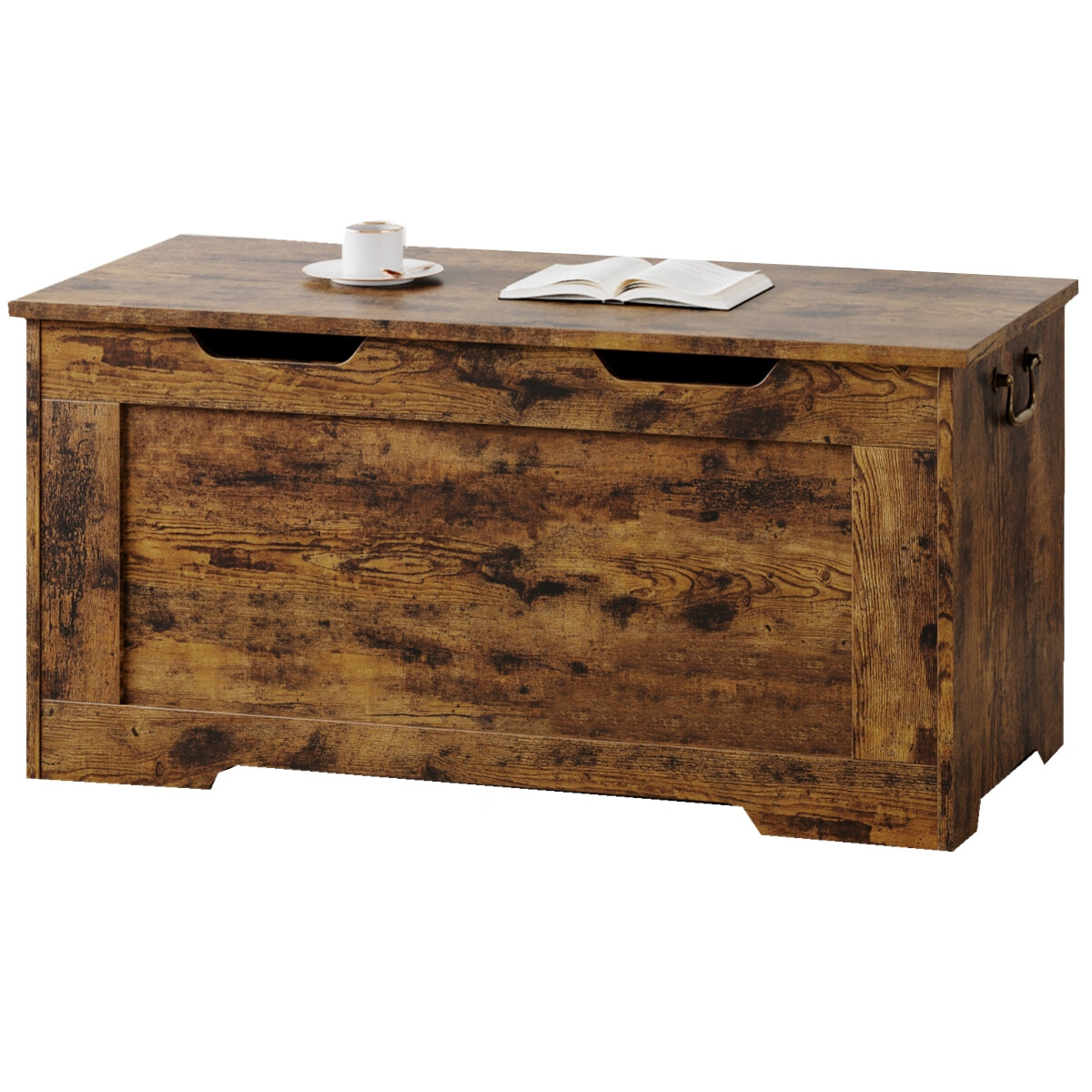 Zzistar Storage Chest, 39.37" Large Storage Trunk with Safety Hinge and