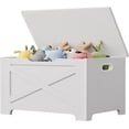 thumbnail image 1 of Zzistar Storage Chest, Wooden Storage Bench with Safety Hinge, Easy Assembly, Large Toy Chest for Entryway, Living Room, 1 of 6