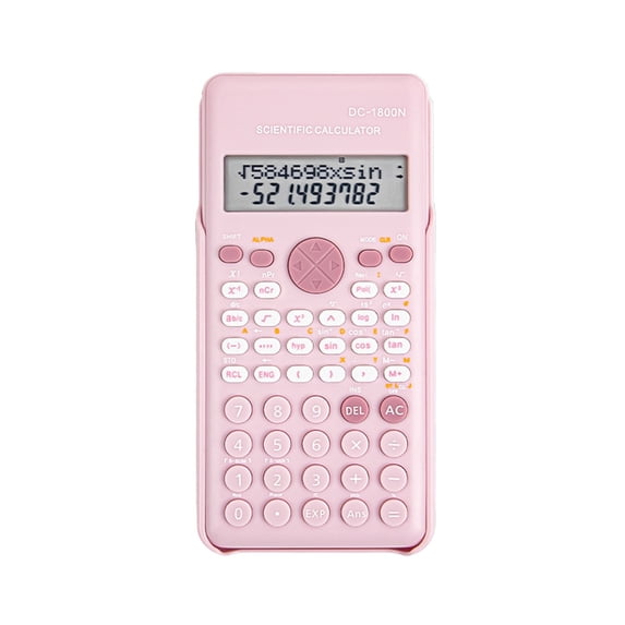 Zznnkj 2-Line Display Scientific Calculator, Portable Engineering Calculator for High School, College STEM Majors and Office Use, Ideal for Algebra, Trigonometry and Statistics Calculations