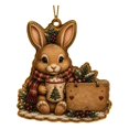 thumbnail image 1 of Zznnkj Animal Christmas Ornaments 3.93 Inch, 2D Acrylic Hanging Flat Pendants, Rustic Xmas Tree Decor for Farmhouse Home Holiday Keepsake Gift for Wildlife Lovers, 1 of 5