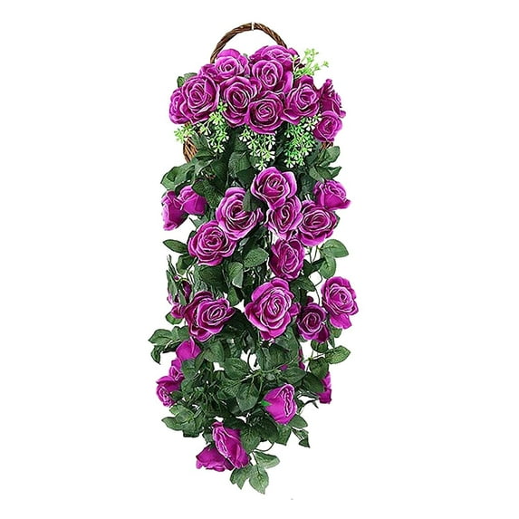 Zznnkj Artificial Hanging Rose Vine, 3.1ft Fake Trailing Flowers Garland Silk Rose Ivy Plants for Outdoor Indoor Wall Decor, Porch, Wedding, Party, Garden, Home Decoration