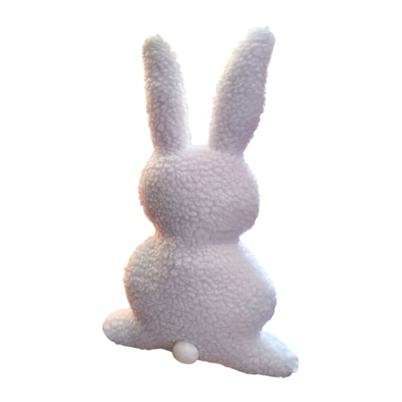 Zznnkj Bunny Stuffed Animal Throw Pillow, Soft Sherpa Rabbit Plush Toy Cuddly Bunny Cozy Pillow for Sofa, Couch, Bedroom Decor, Easter Gifts