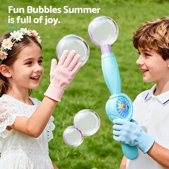 Zznnkj Elastic Bubble Fog Wand,Fog Bubble Machine,Interactive Fog Bubble Maker with Smoke,Fun Science Experiments Toys for 5, 6, 7, 8, 9, 10+ Years (Blue)