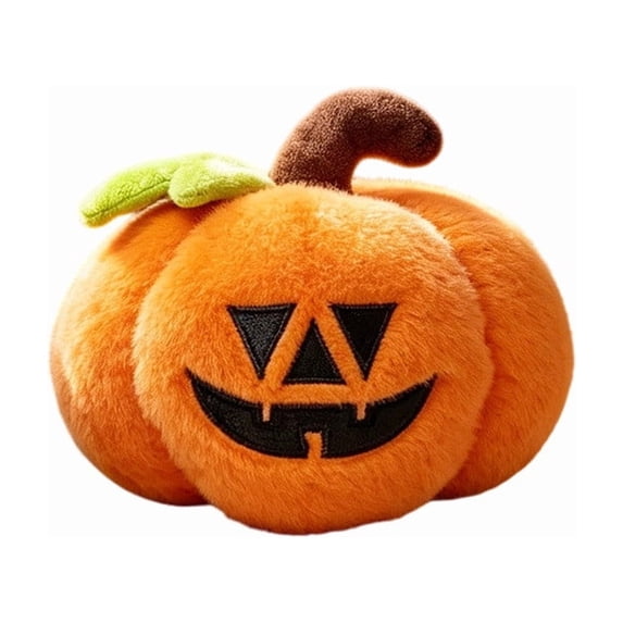 Zznnkj Halloween Plush Pumpkin Doll, Soft Stuffed Orange Pumpkin Toy, Cute Spooky Plushie Gift for Holiday Decor