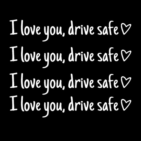 Zznnkj I Love You Drive Safe Mirror Sticker, Rear View Mirror Sticker, Cute Car Stickers for Husband Wife Daughter Son Boyfriend Girlfriend, Valentines Day Gifts