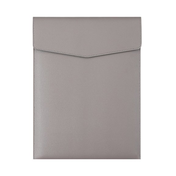 Zznnkj PU Leather Document Envelope, A4 File Folder with Flap Closure, Large Capacity Business Portfolio Document Organizer for Home Office Travel