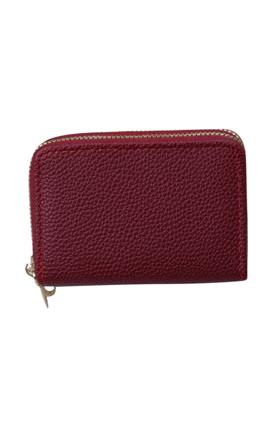 PU Leather Wallets for Women Credit Card Holder RFID Blocking Small Zip Wallet Compact Card Case Holder with Coin Pocket