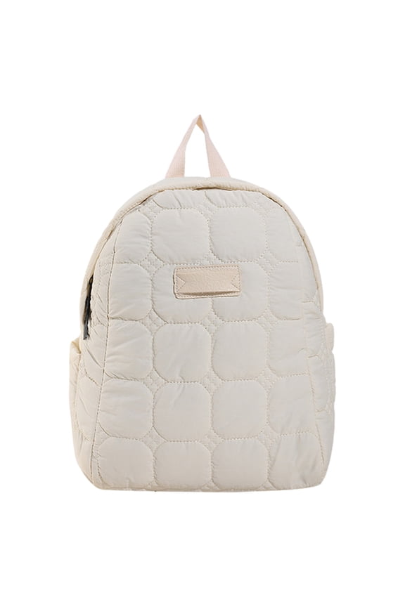 Quilted Puffer Backpack for Women, Lightweight Nylon Casual Daypack Backpacks, Ideal for School, Work, Travel, and Everyday Use