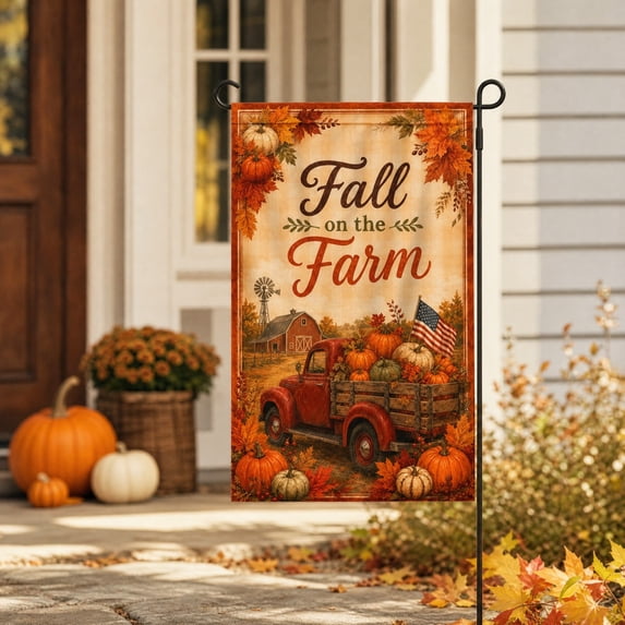 Zznnkj Seasonal Garden Flags, Yard Flags Fall Winter & Holiday Porch Outdoor Farmhouse Decorations, 4th of July, Thanksgiving, Halloween, Christmas for All Seasons