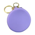 thumbnail image 1 of Zznnkj Silicone Round Coin Purse with Keychain, Portable Small Zipper Change Purse Pouch Bag, Waterproof Mini Pouch Wallet for Earbuds, Lip Gloss, 1 of 3