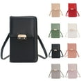 thumbnail image 1 of Zznnkj Small Crossbody Bags for Women, PU Leather Vertical Phone Bag, Slim Card Holder Wallet Purse Multi-Card Slot Handbag with Adjustable Strap, 1 of 5