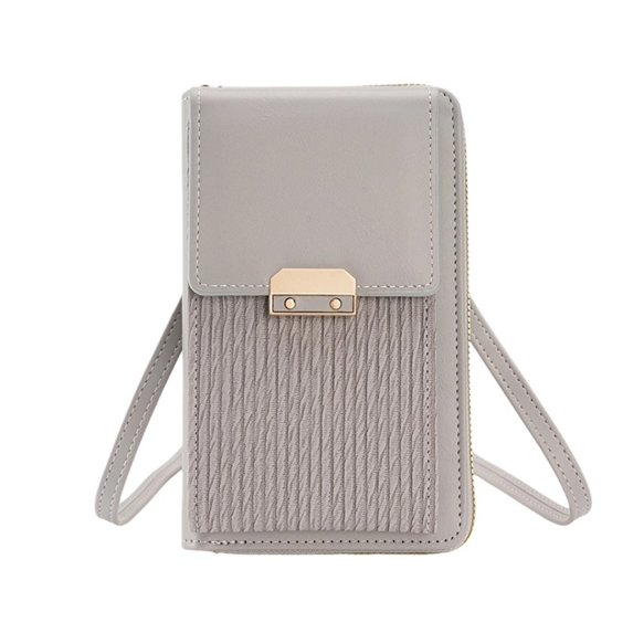 Zznnkj Small Crossbody Bags for Women, PU Leather Vertical Phone Bag, Slim Card Holder Wallet Purse Multi-Card Slot Handbag with Adjustable Strap