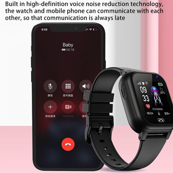 Zznnkj Smart Watch(Answer/Make Calls), Bluetooth Smartwatch Sports Modes Fitness Activity Tracker with Security Camera, Compatible with Android Smartphone for Kids Men Women