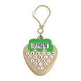 thumbnail image 1 of Zznnkj Strawberry Shaped Mini Keychain Calculator, 8-Digit Portable Pocket Calculator with Carabiner for Kids, Compact Basic Math Tool for School Travel Daily Calculation & Stationery, 1 of 5