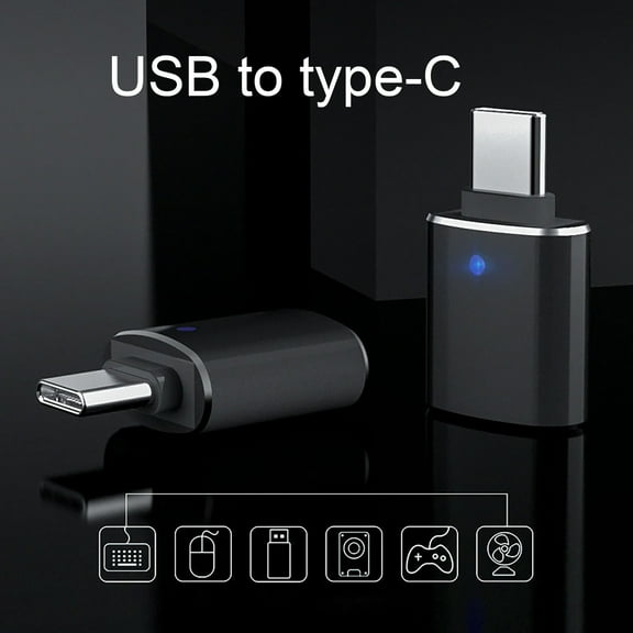 Zznnkj USB to USB C Adapter, Type C Female to A Male Charger Converter, High-Speed Data Transfer, USB-C to USB 3.0 Female Adapter for Smart Watch, Car and More Type C Devices