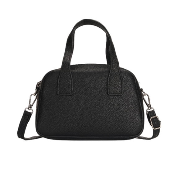 Zznnkj Women's PU Leather Mini Dome Satchel Bag, Lightweight Dual Carry Small Crossbody Bags with Detachable Strap, Structured Cell Phone Purse Clutch Handbag