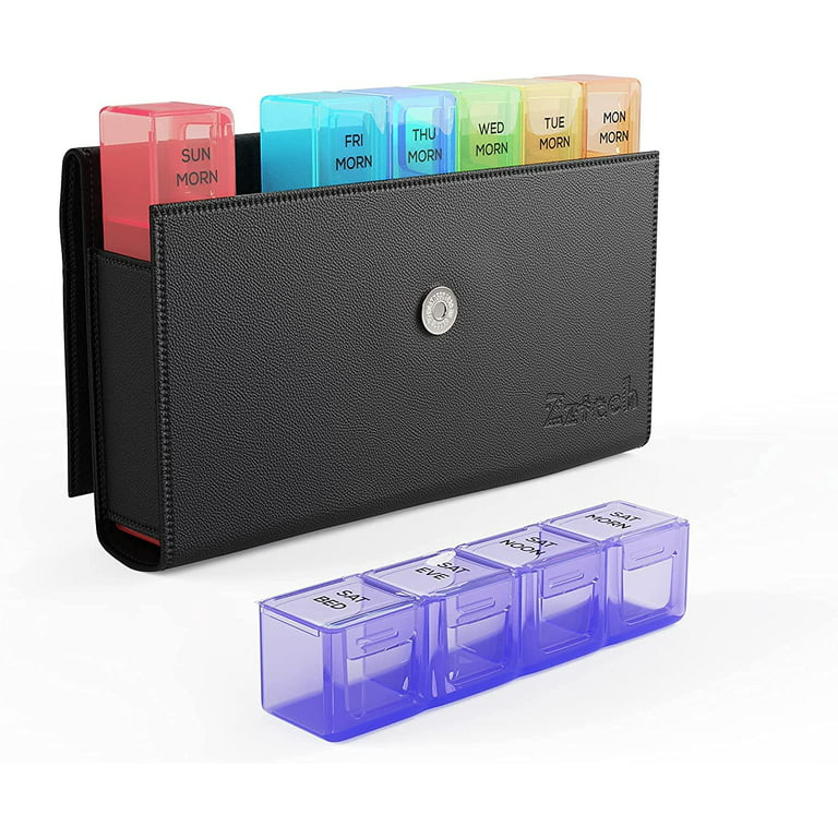 Extra Large Weekly Pill Organizer 7 Day AM/PM Pill Case Box