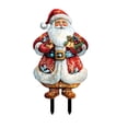 thumbnail image 1 of Zzxfth Christmas Yard Signs Decorations Outdoor with Led Lights， Glowing Santa Claus， Christmas Decorations Stake for Outdoor Lawn Garden Decor, 1 of 8