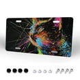 a Colorful Cat picture graceful Plate Cover, Decorative Aluminum