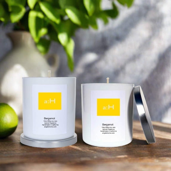 a:H Scented Candle 2pk - Bergamot