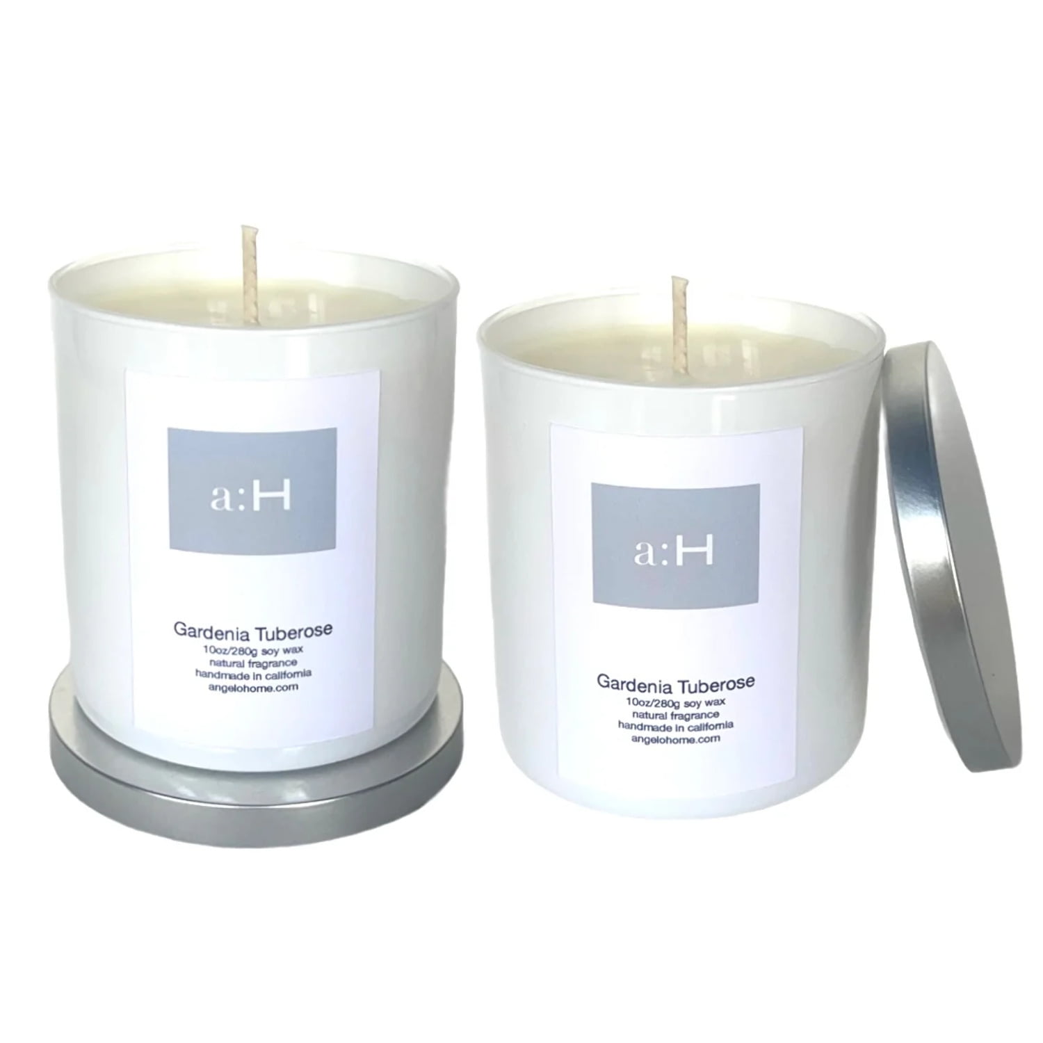 White Lavender Scented Tumbler Candle Set