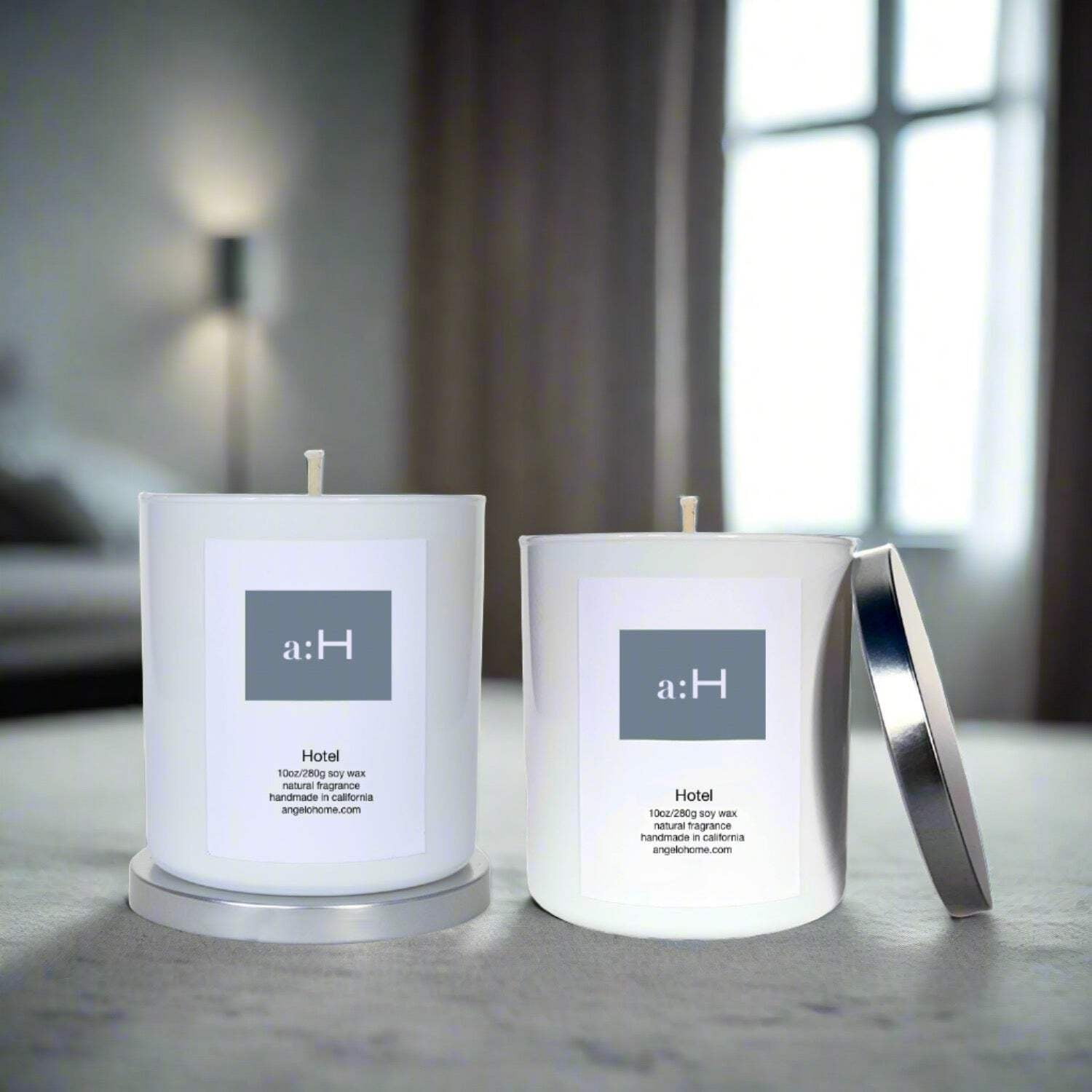 White Soy Wax Scented Tumbler Candle Set