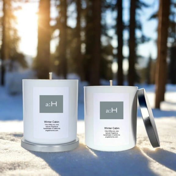 a:H Scented Candle 2pk - Winter Cabin