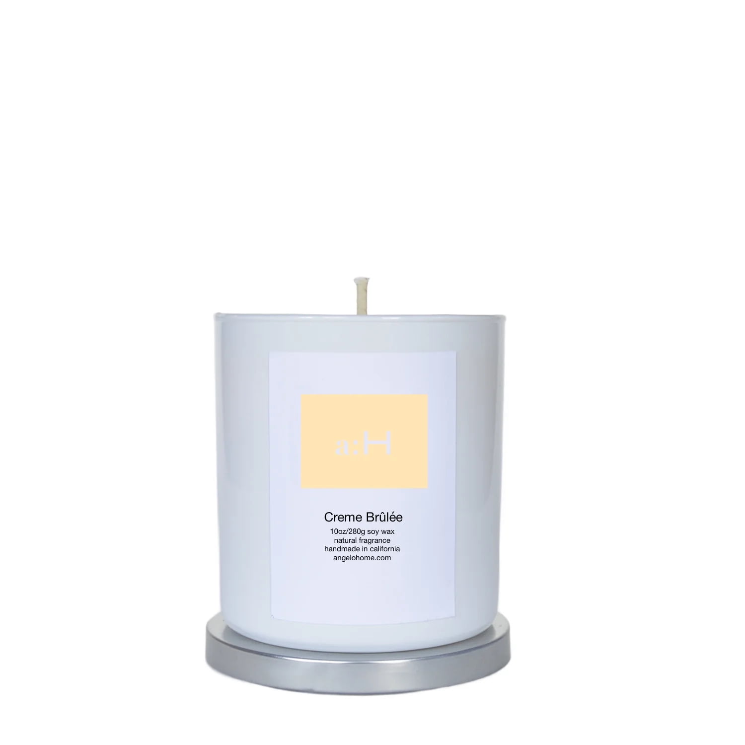 White Creme Brûlée Scented Single Candle Tumbler