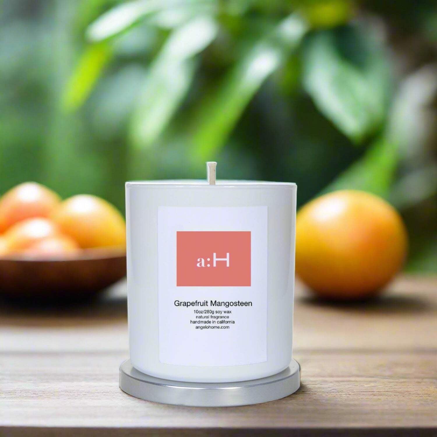 Handmade White Grapefruit Mangosteen Scented Candle