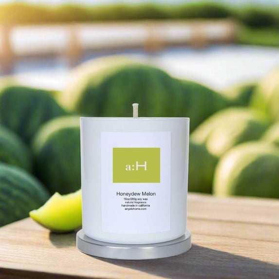 a:H Scented Candle - Honeydew Melon