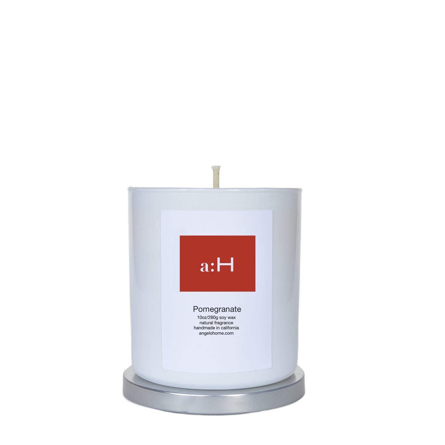 White Pomegranate Scented Soy Wax Tumbler Candle