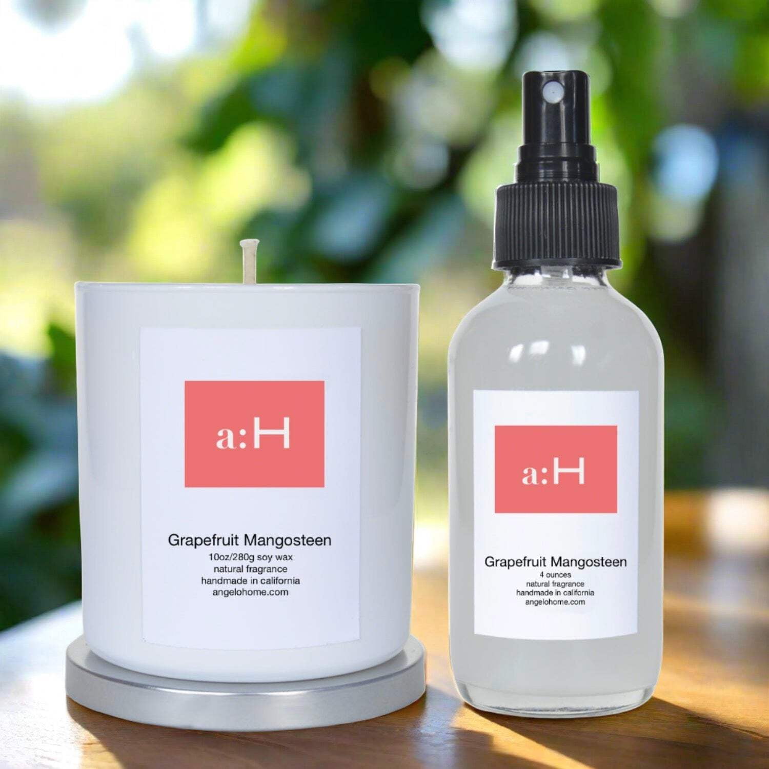Grapefruit Mangosteen Scented Candle and Room Spray Duo