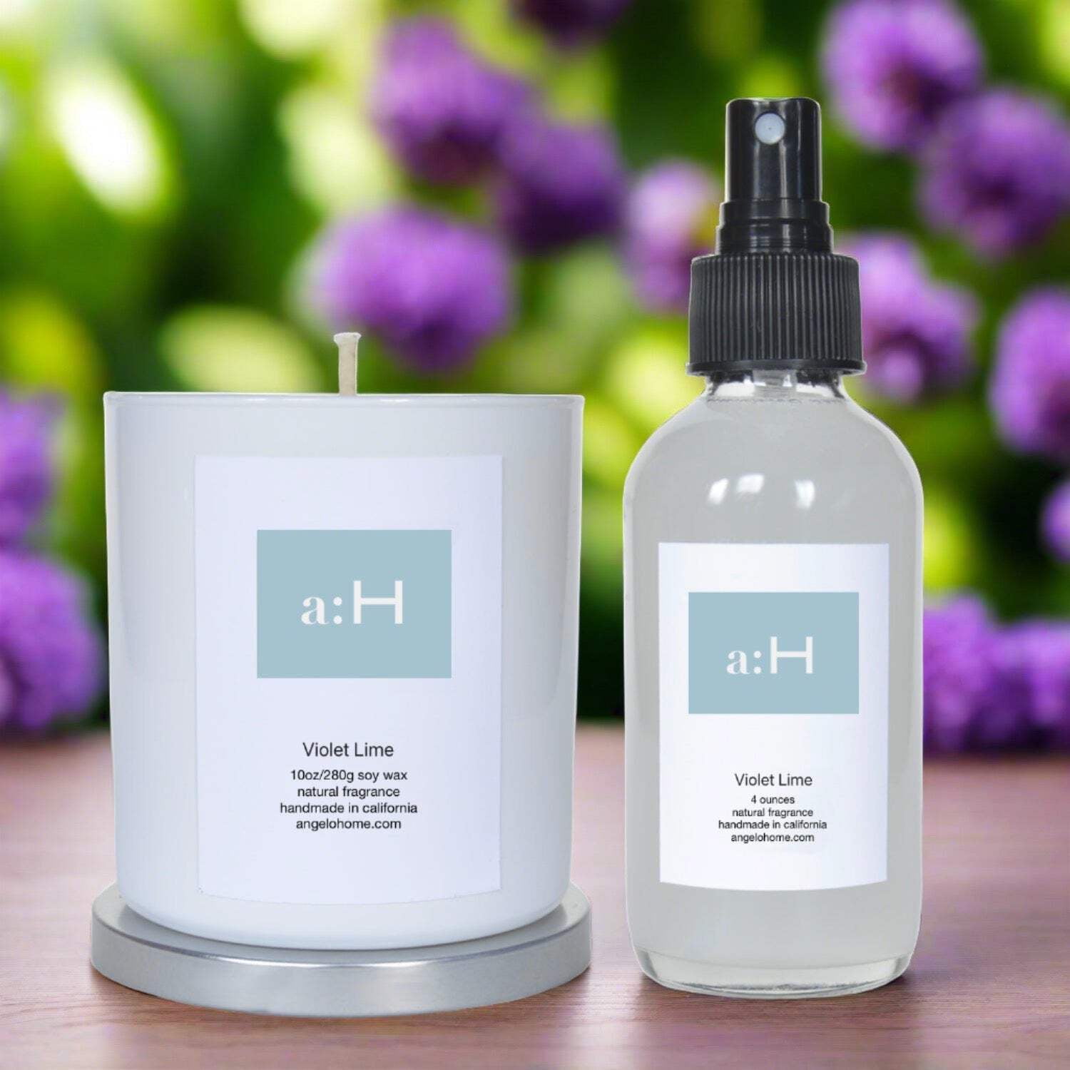 White Soy Scented Candle and Room Spray Duo