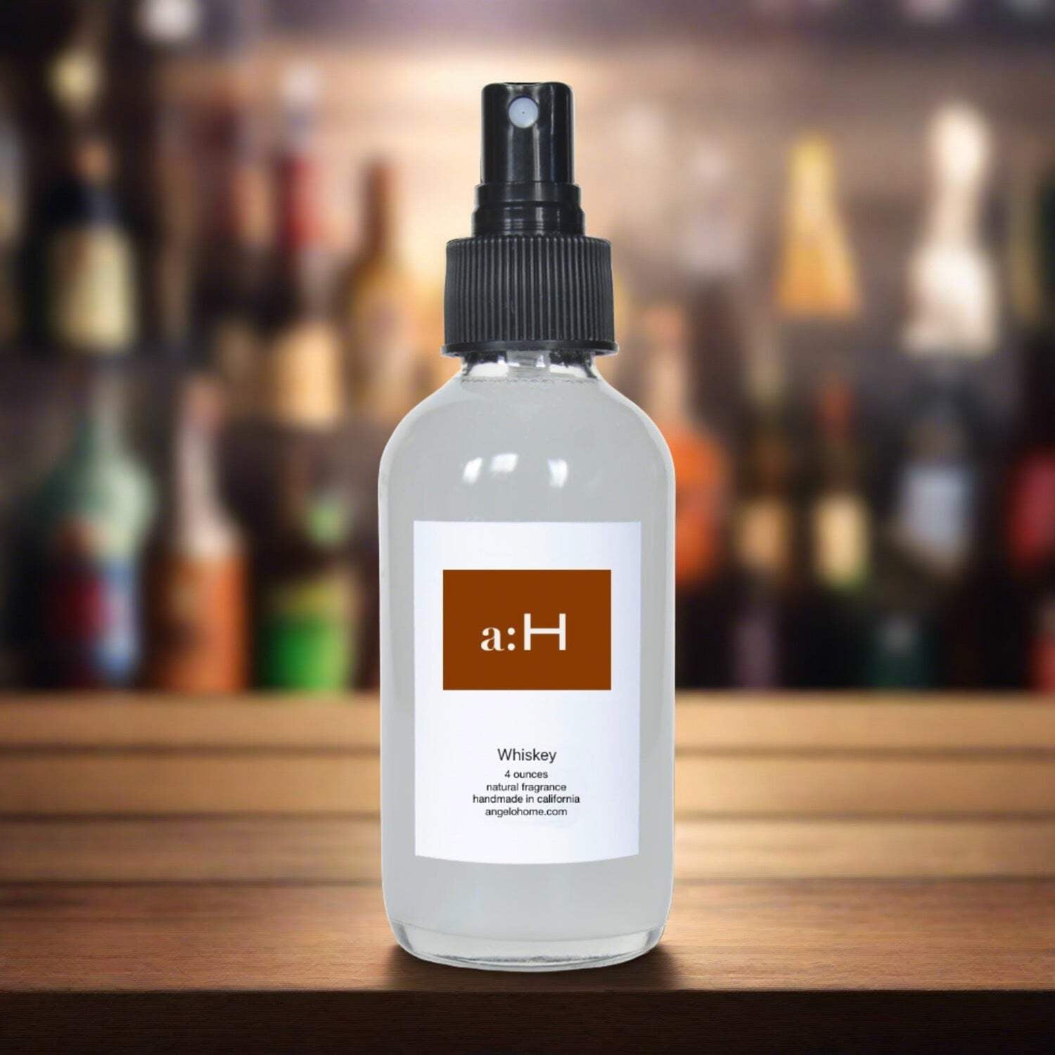 Handcrafted Whiskey Scented Room Spray with Natural Fragrance