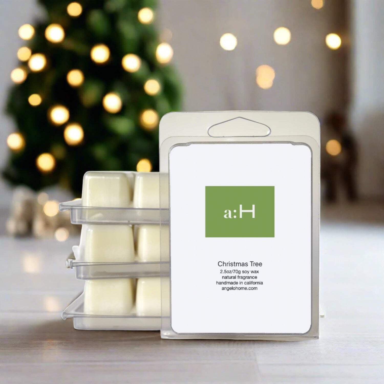 Handcrafted Christmas Tree Scented Wax Melts 4-Pack