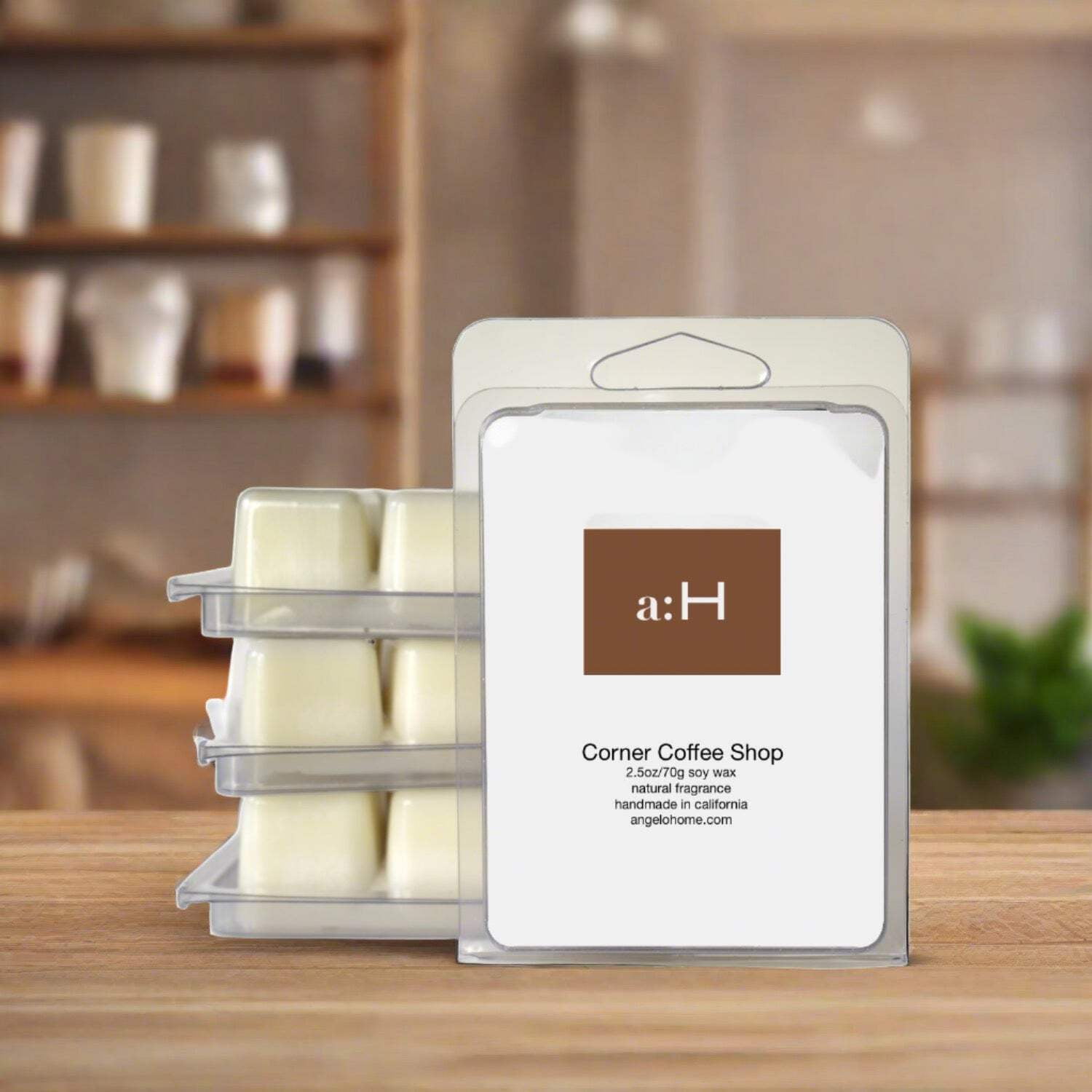 Corner Coffee Shop Scented Handcrafted Wax Melts 4-Pack