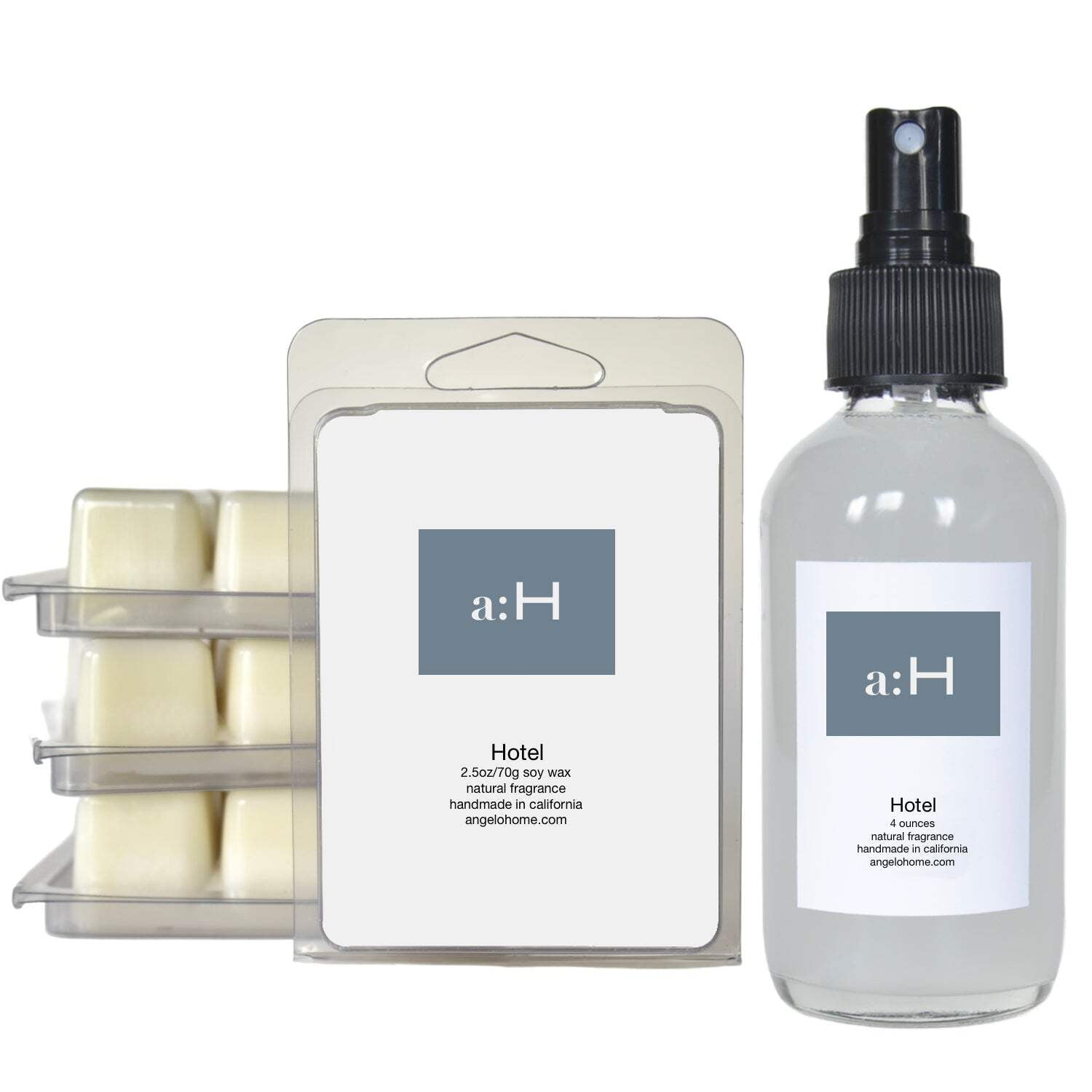 Handcrafted Hotel Scented Wax Melts and Room Spray Set
