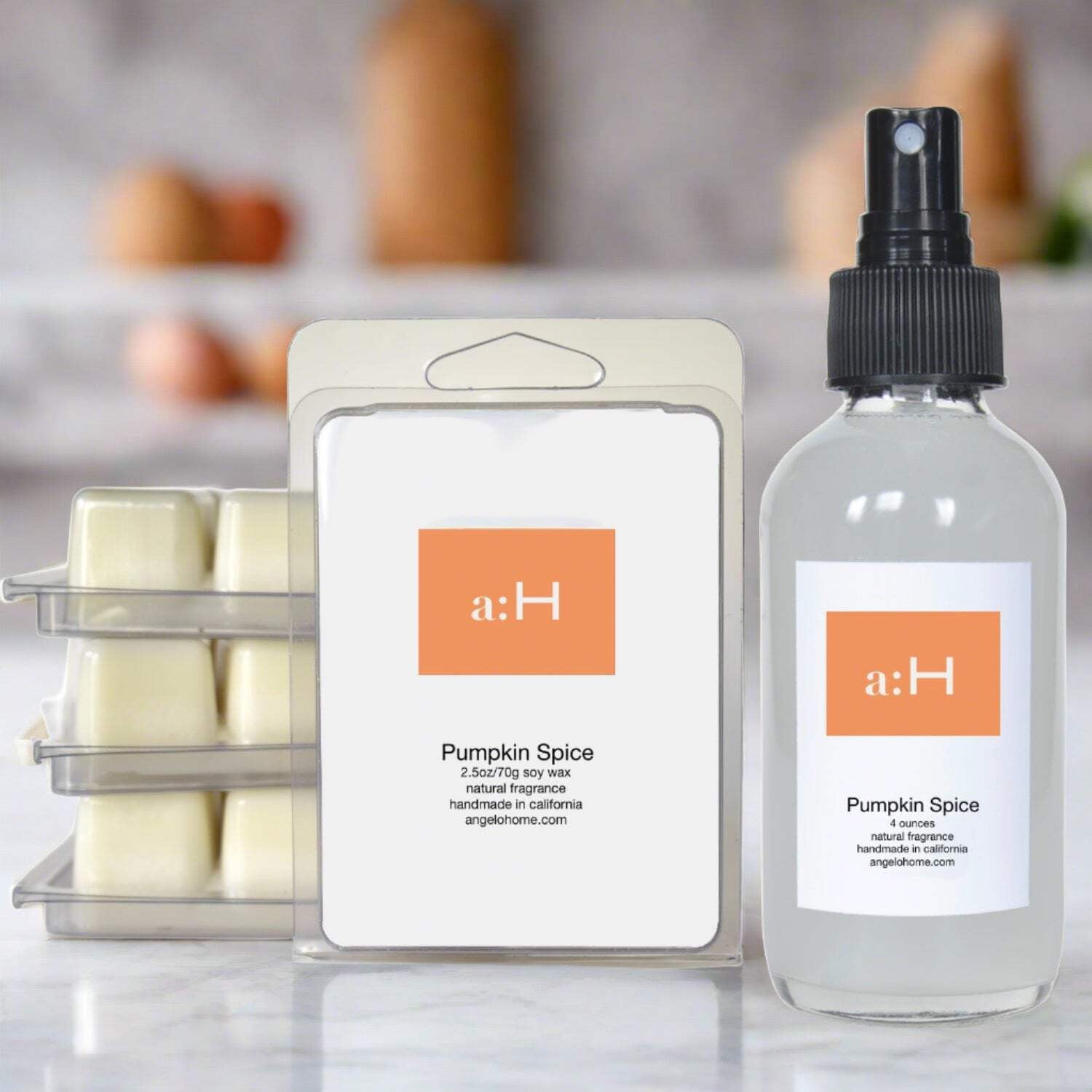 Pumpkin Spice Handcrafted Wax Melts and Room Spray Set